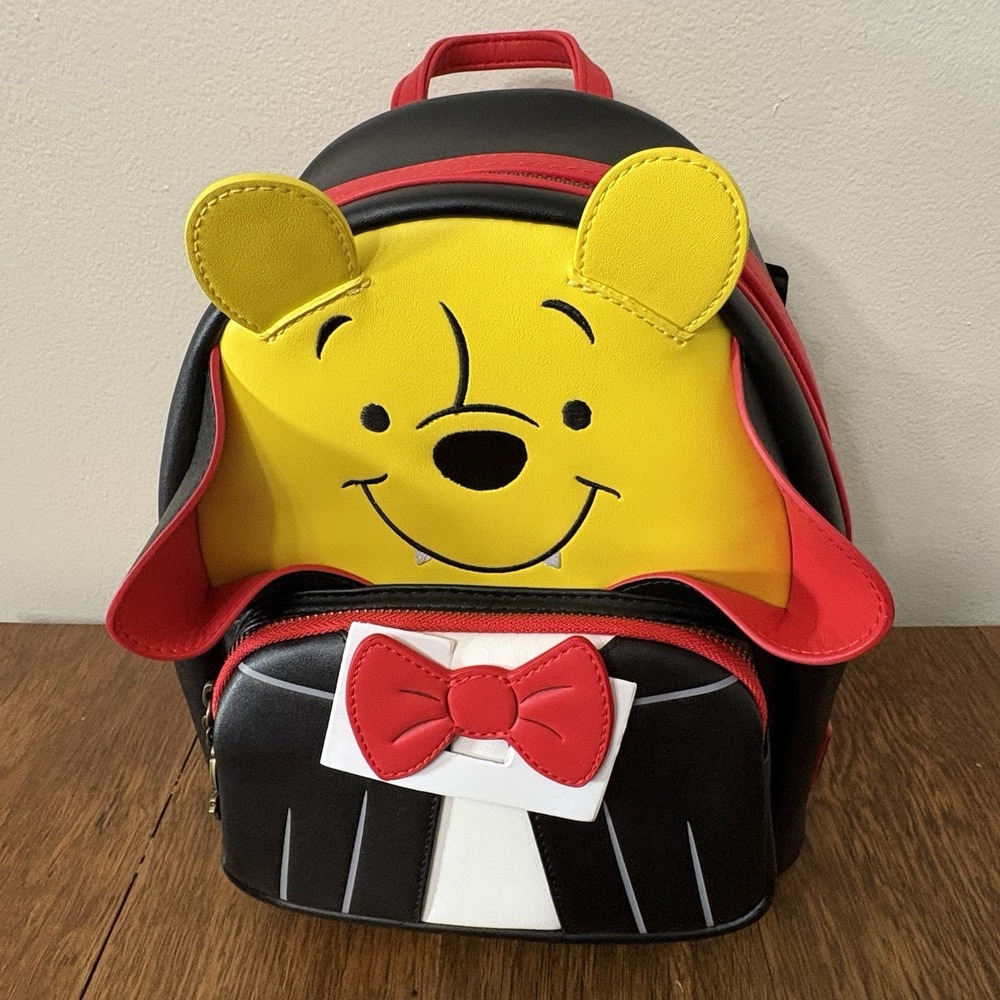Loungefly Disney Vampire Winnie the Pooh Cosplay Mini Backpack.  New With Tags!